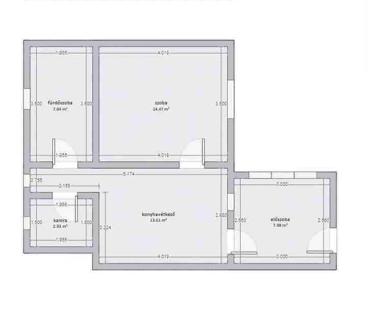 46m2-es Ikerházfél Eladó Debrecenben Felújítandó