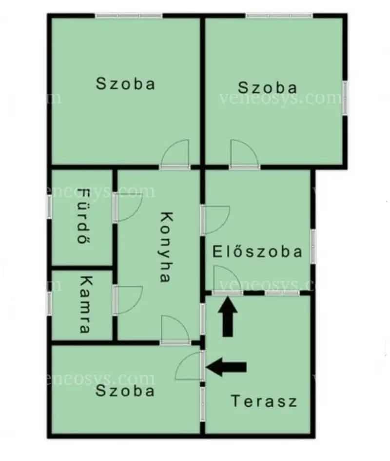 Felujítandó 3 szobás 86nm-es családi ház Felsőnyárádon