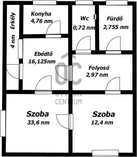 Edelényi 77nm-es 2 szobás erkélyes lakás eladó