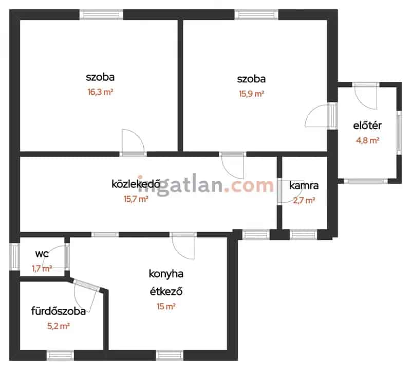 Sarkadi családi ház eladó - 77 m2, 2 szoba, garázs, alacsony rezsi
