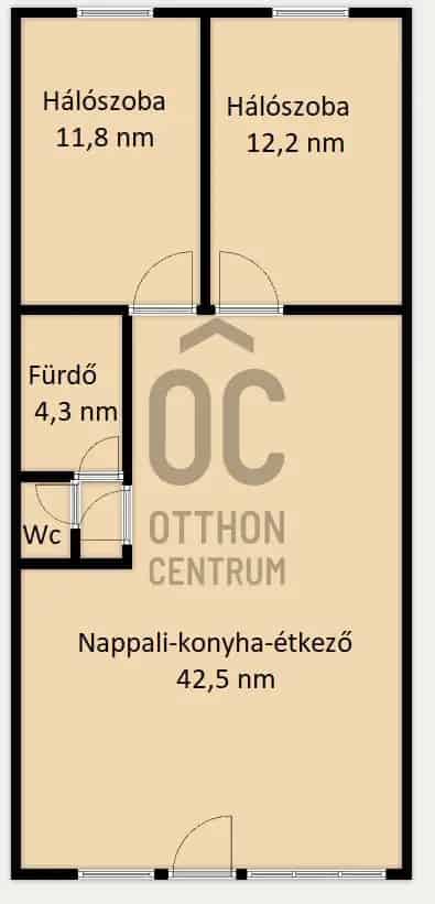 73 nm-es földszinti lakás Tápiószelén - 2 hálószoba - CSOK Plusz