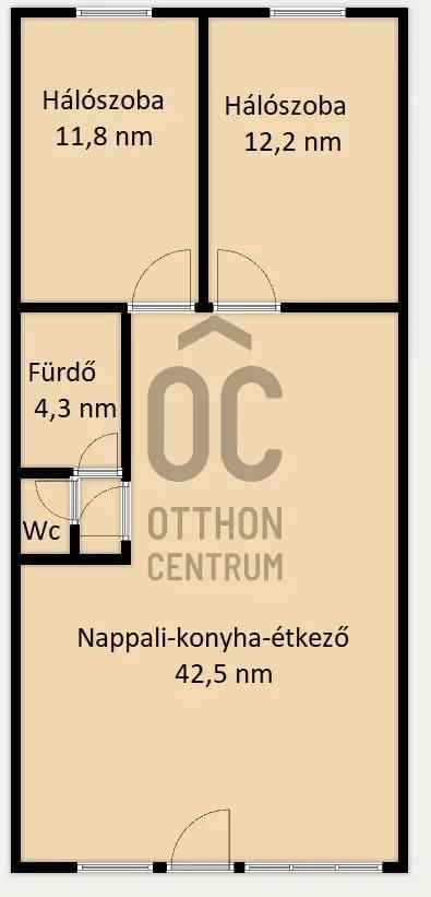 73 nm-es földszinti lakás Tápiószelén - 2 hálószoba - CSOK Plusz