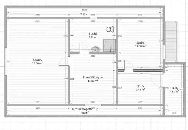 ÁRCSÖKKENTÉS 2 szintes ház 40m2 melléképülettel