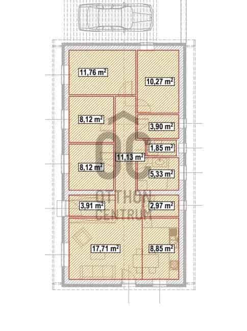 94 nm-es családi ház Pest megyében - 4 hálószoba, kert, napelem