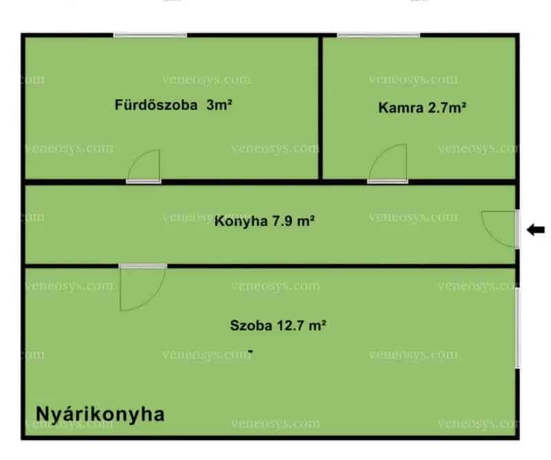 Családi ház eladó Mezőcsáton - Nyugalom, tágas udvar, külön nyári konyha