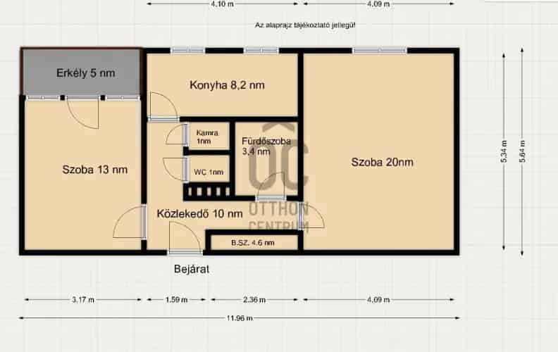 Lenti eladó lakás csendes környezetben