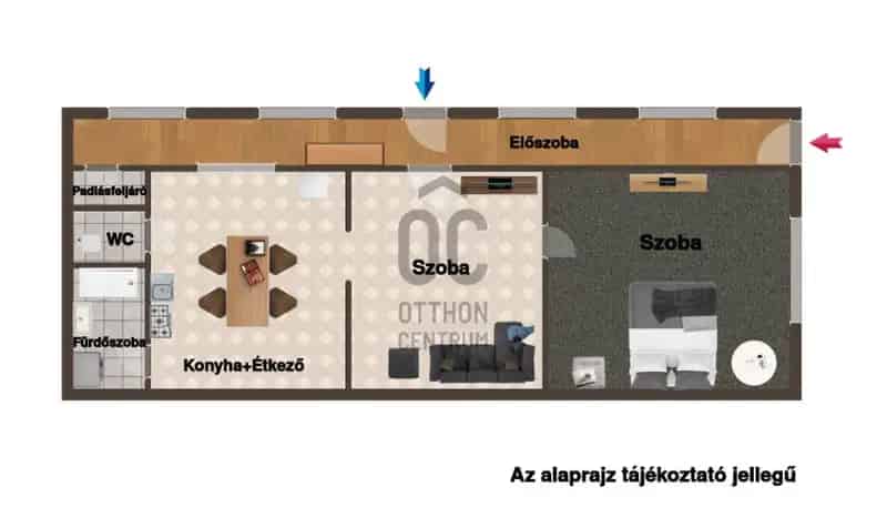 Bajnai családi ház eladó 70nm 2 szoba 560nm telekkel