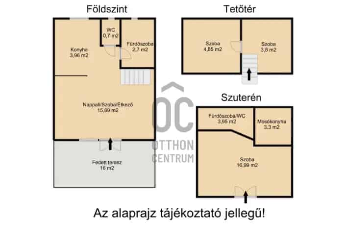 Adonyi eladó nyaraló 3 szoba 725nm telek