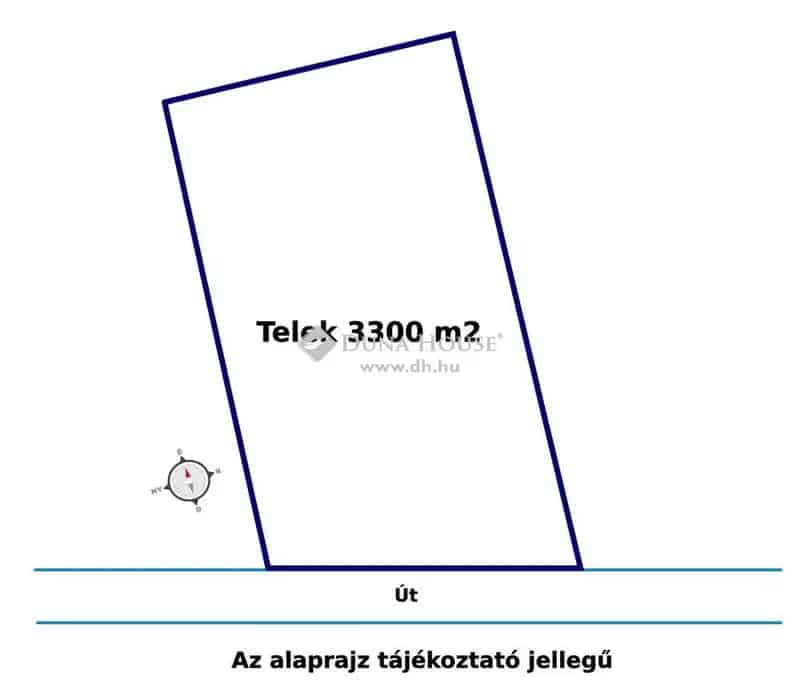 Verőce panorámás telek eladó 3300 m2