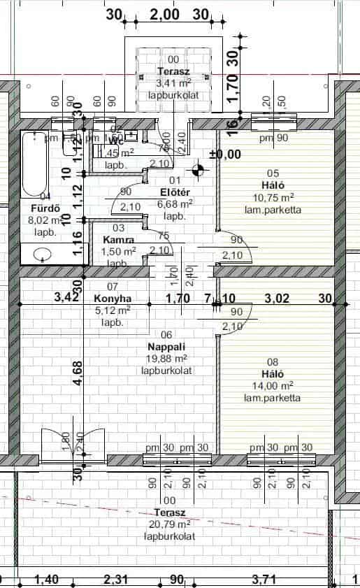 Kiskunlacháza Sorház Eladó 78nm 185nm Telekkel
