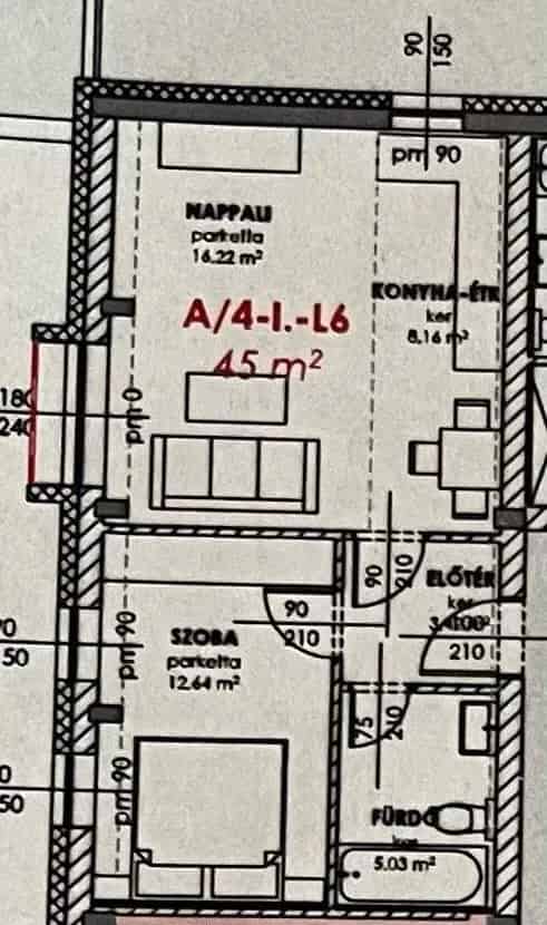 Komáromi új építésű lakás eladó 48 6 nm