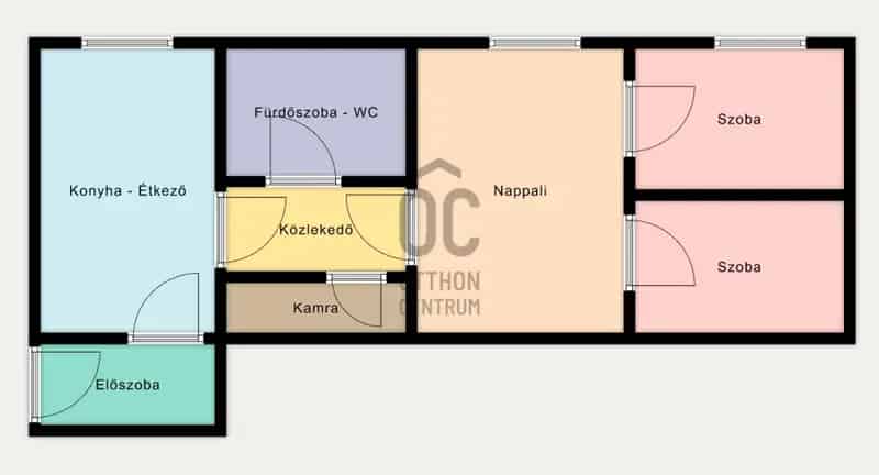 Debreceni belvárosi 3 szobás lakás fiatal pároknak és diákoknak