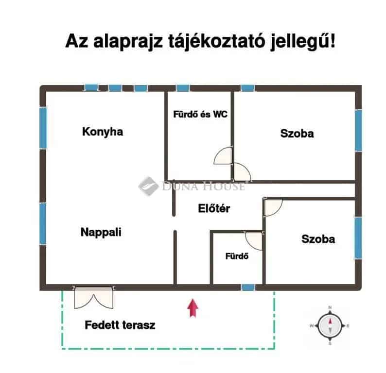 101 nm-es 5 szobás családi ház Miháldon