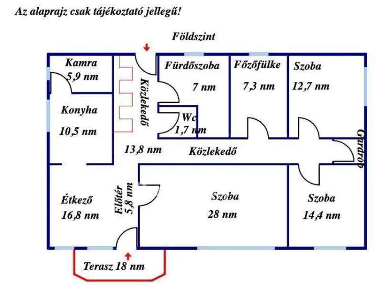 Dabas - kétszintes családi ház eladó - vállalkozásnak és nagycsaládosoknak ideális