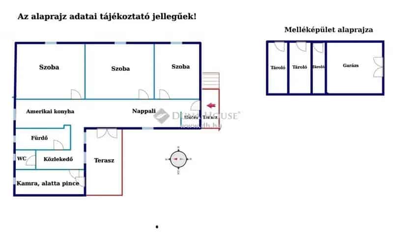 132 nm-es felújított amerikai konyhás ház nagy telekkel eladó CSOK-kal