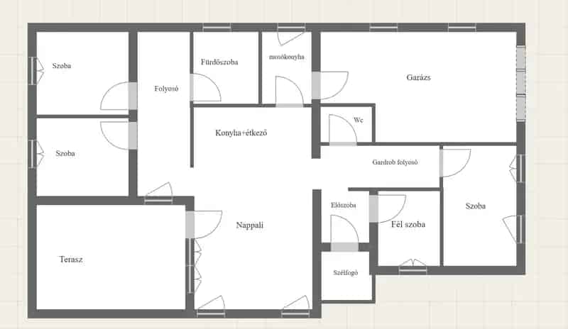 170 m2-es családi ház eladó Nyíregyházán - garázs, nagy telek, klíma