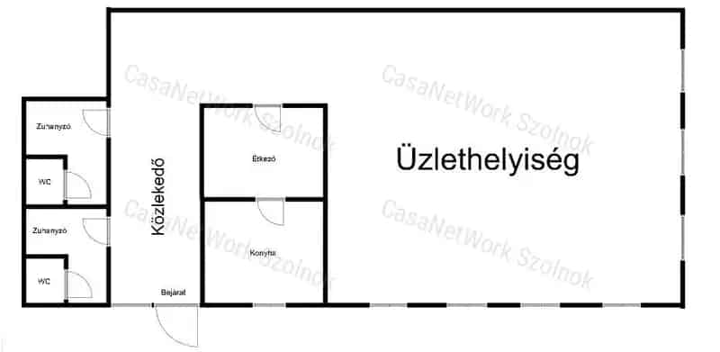 Ady E. úti üzletház eladó Szolnokon