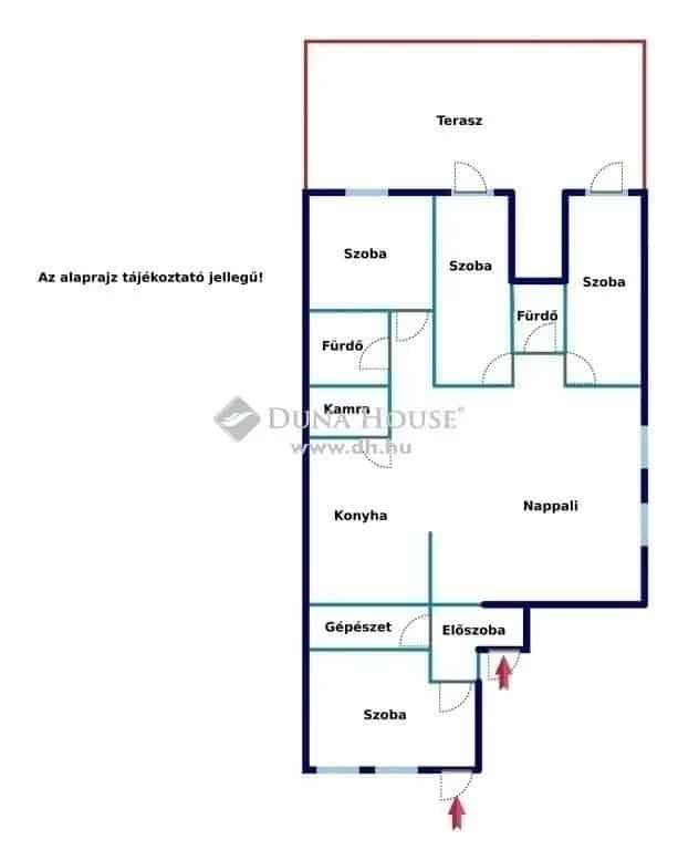 Felujitando csaldi haz Delegyhazan 3 2 szoba terasszal