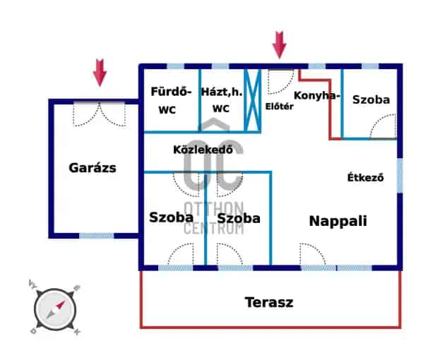 Zsámbéki új építésű ikerház eladó - nappali + 3 szoba, garázs, 430nm telek