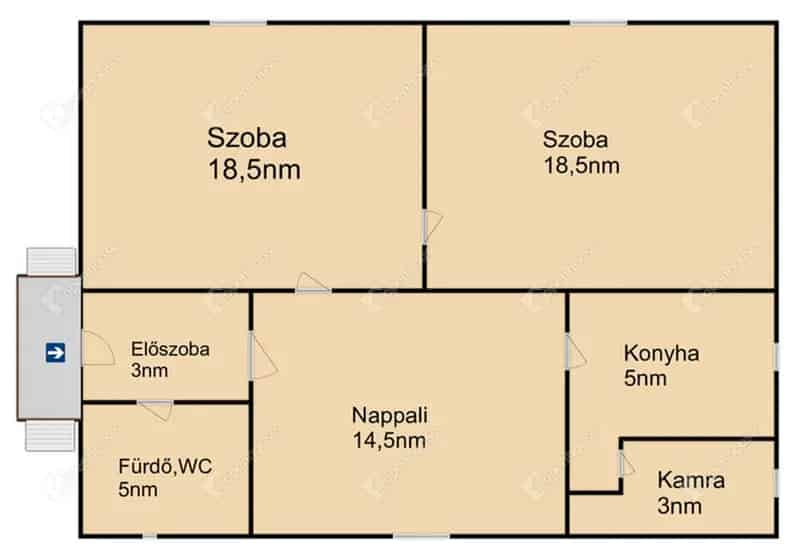 Dombóvári családi ház eladó - 68 m² - 2 szoba