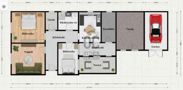 Rábatamási családi ház eladó - 105 m2 - 1057 m2 telek