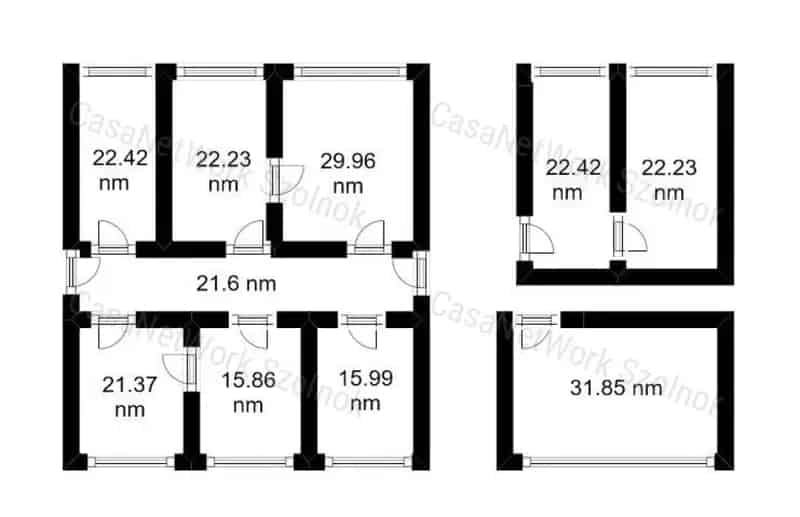 Szolnok Belváros Irodák Kiadó - Minden Rezsit Tartalmaz