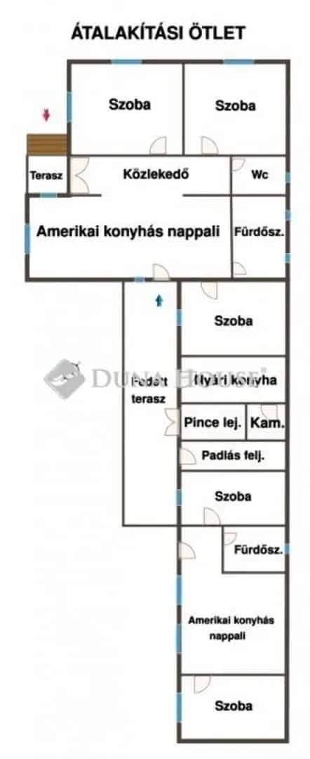 200 nm-es családi ház Újhartyánon 240 nm raktárral