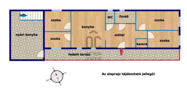 Porvai családi ház eladó - felújított, 90nm, nagy udvar