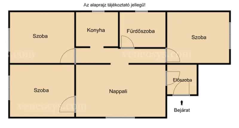 100 nm-es családi ház Szirmabesenyőn nagy kerttel