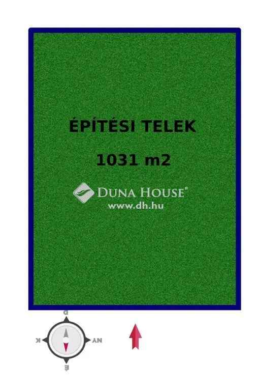 Eladó építési telek Kecskemét Ménteleken 1031 m2