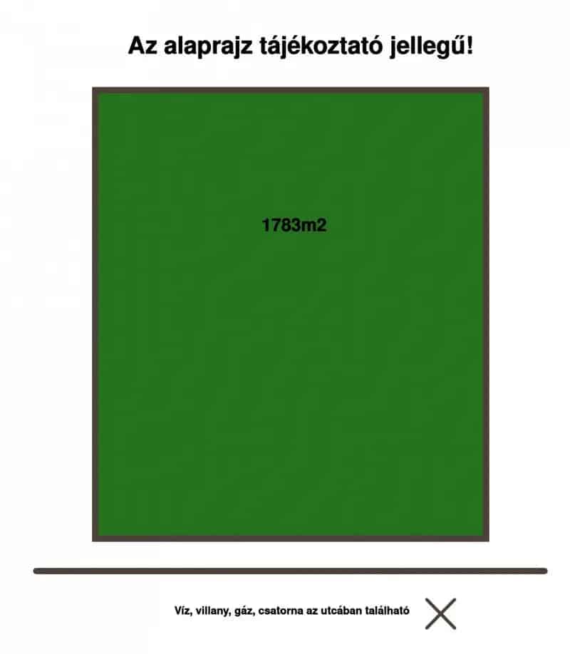 1783 m2-es Telek Elado Ujronafon
