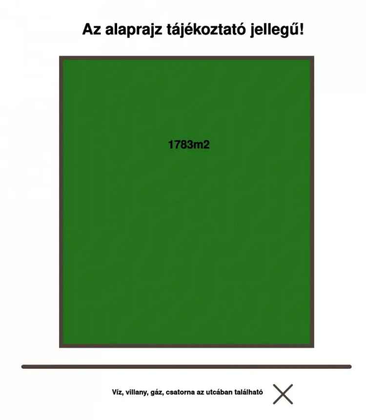 1783 m2-es Telek Elado Ujronafon