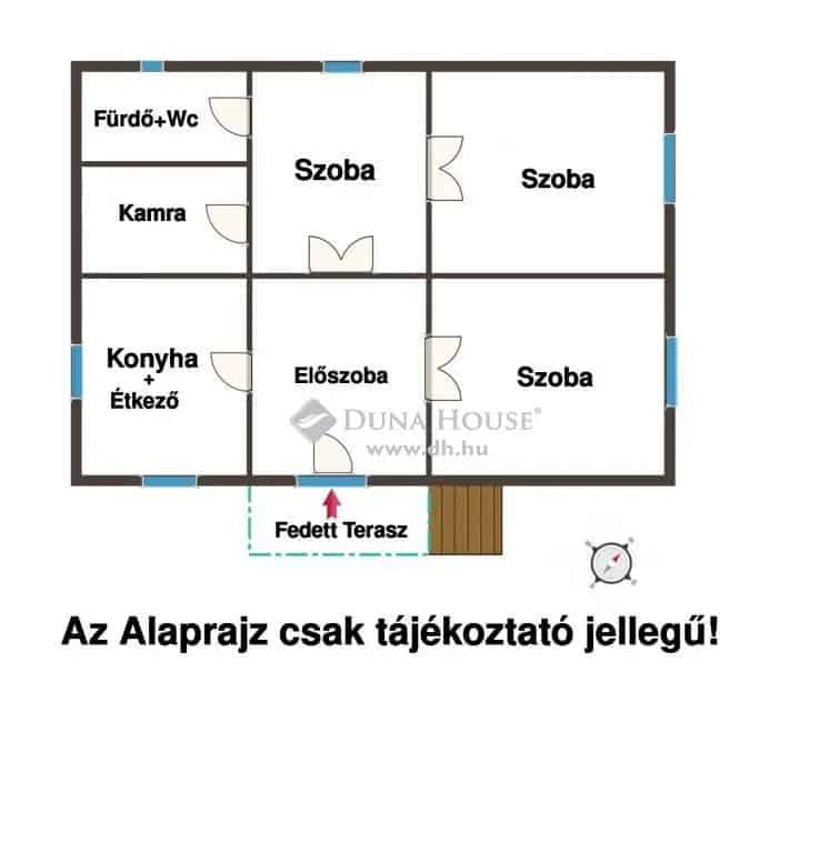 Zsámboki családi ház eladó 3 szobás 82nm 1242nm telekkel