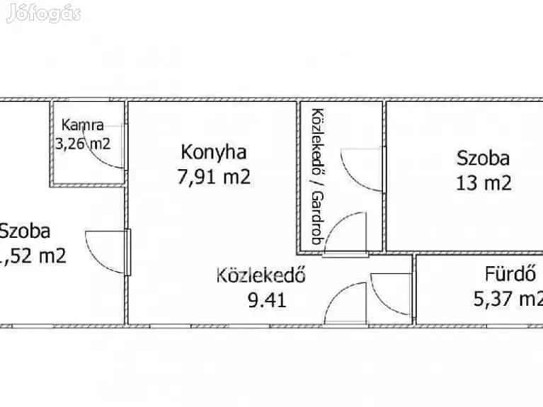 Szentesi 55 nm-es tanya eladó - 2 szoba, új konyha, klíma