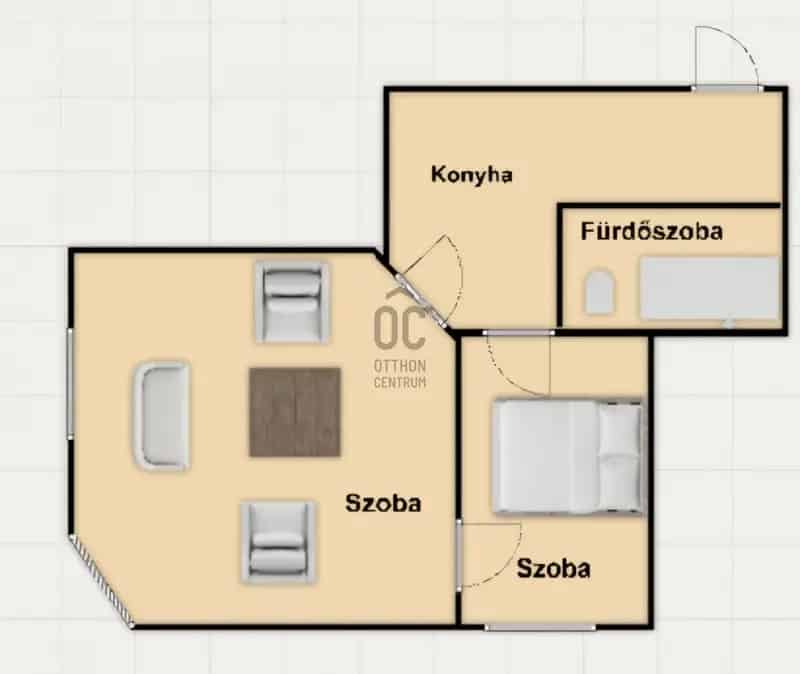 2 szobás lakás eladó Göncz Árpád városközpont közelében