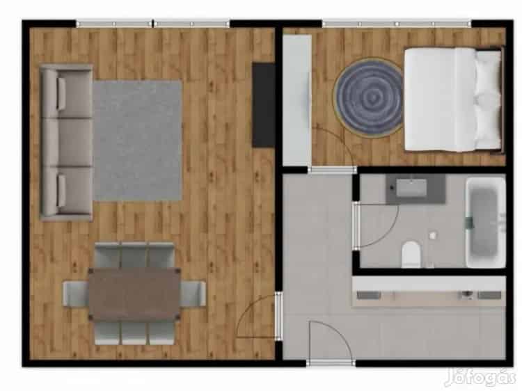 Tatabánya Újváros 36m2 1 1 félszobás lakás eladó