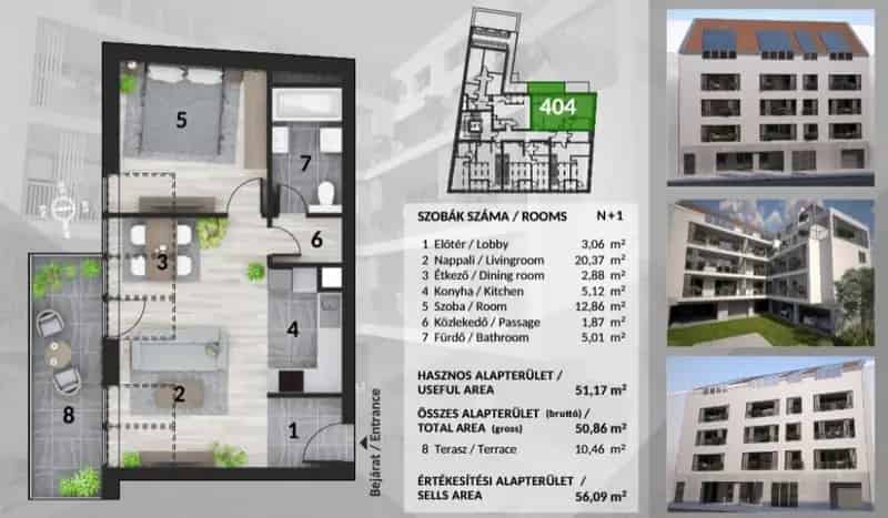 Budapest IV kerület Modern Társasház eladó
