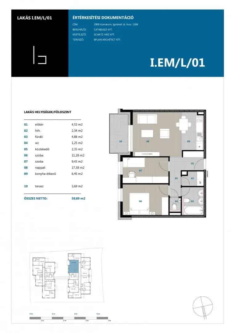 Komárom Belváros - Új Építésű Lakások és Irodák