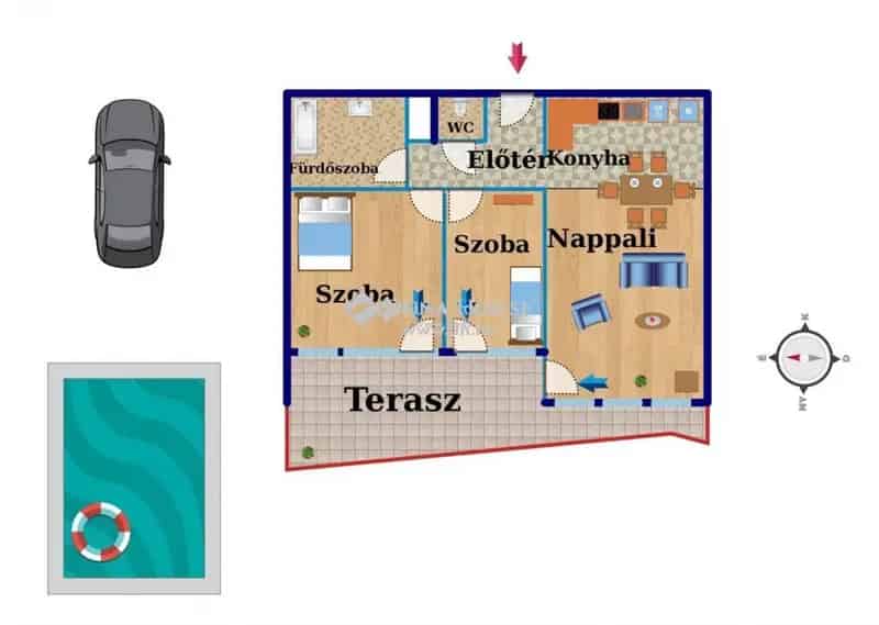 Ezüstparti Luxuslakás Siofokon eladó