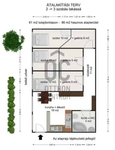 Budapest VIII kerület Belvárosi 2 2 szobás galériás lakás eladó