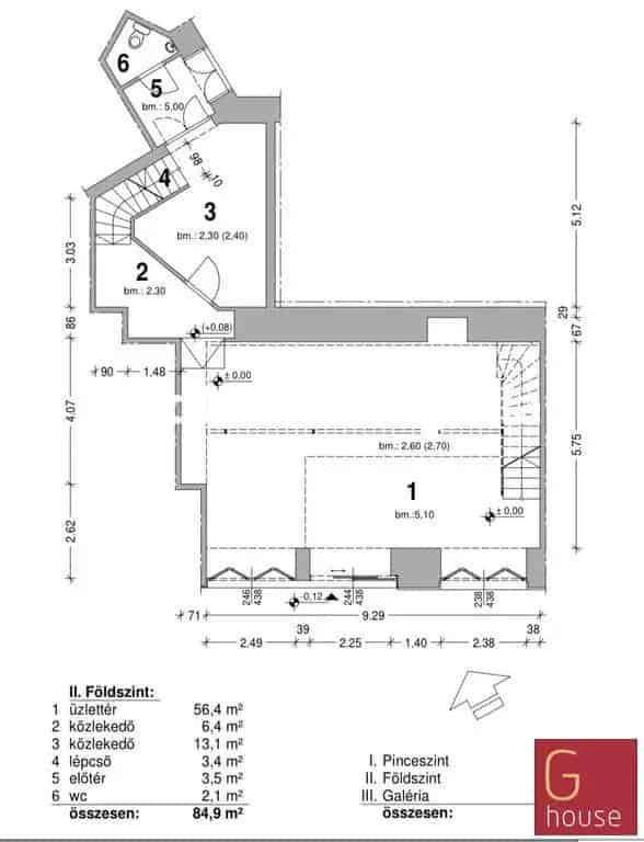 Egyetem téri üzlethelyiség kiadó 192nm