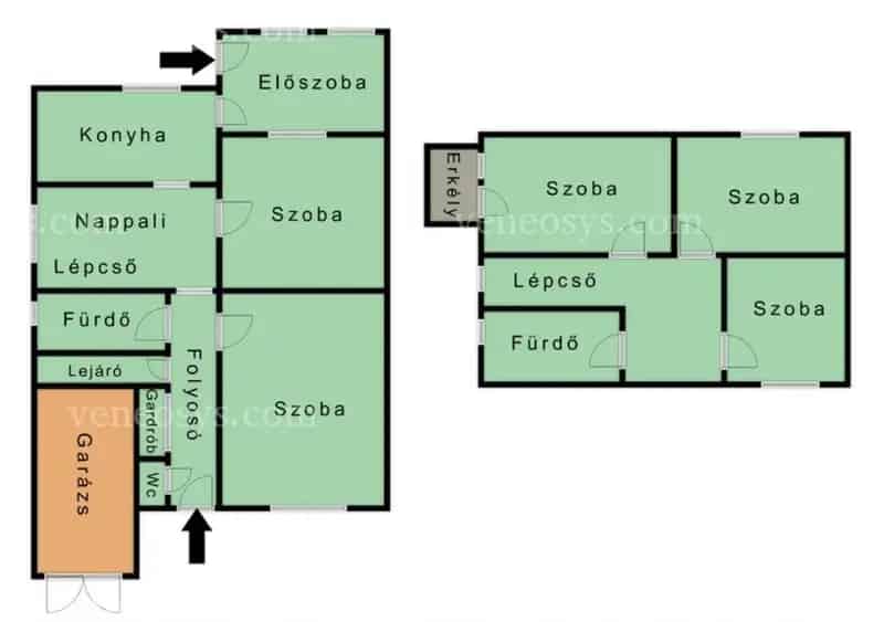 130m2 5 szobás családi ház Tiszalúc