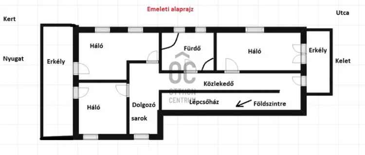 Üröm ikerház fele kiadó 4 hálószobával és garázzsal