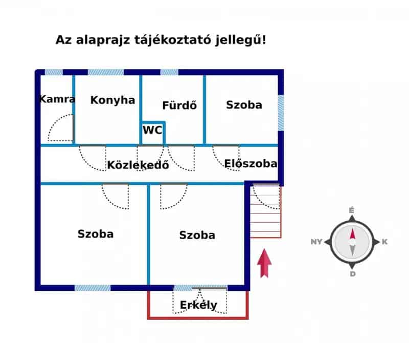 Érden eladó 3 szobás családi ház nagy telekkel