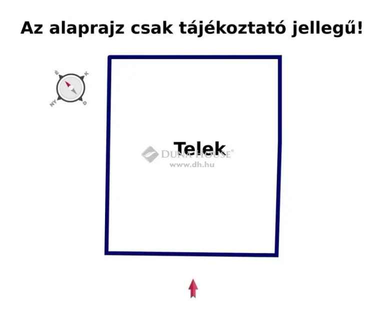 Eladó építési telek Nagytarcsán csodás lehetőséggel