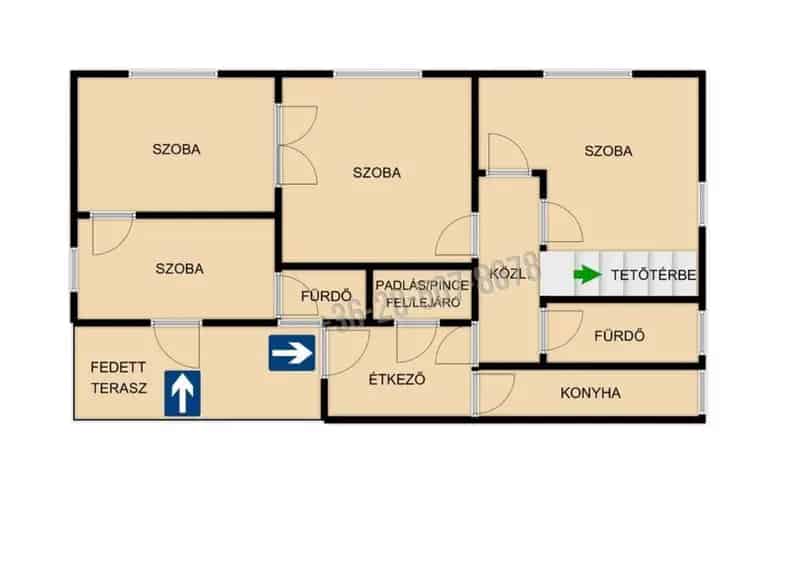 FERIHEGY KÖZELÉBEN 5 SZOBÁS CSALÁDI HÁZ 916 M2 TELEKKEL