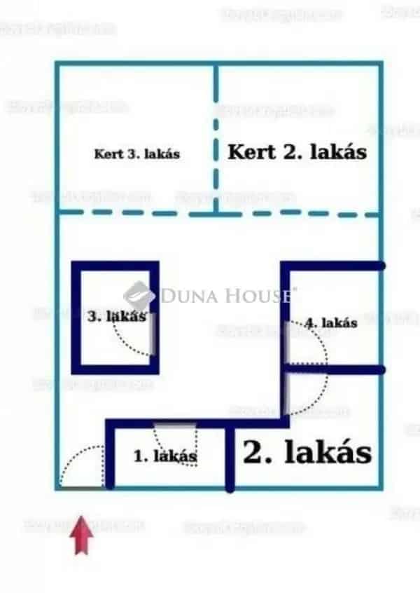 78 m2-es felujitott 3 szobas sorhazi haz kerttel XVIII kerulet Rozsadombon