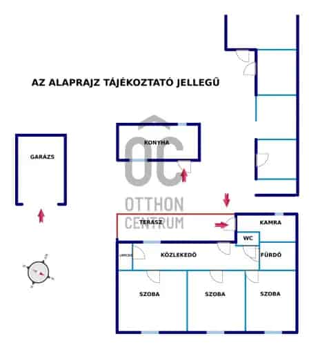 Igari eladó családi ház 3 szoba garázzsal