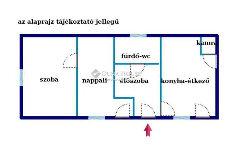 Komáromi földszintes családi ház eladó