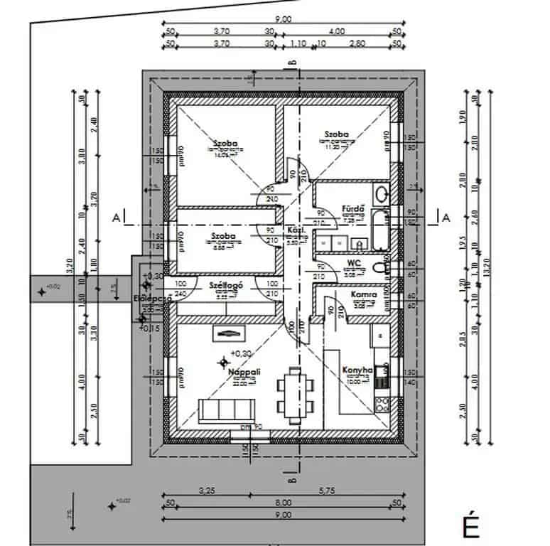 91 nm-es családi ház eladó Hajdúsámsonban